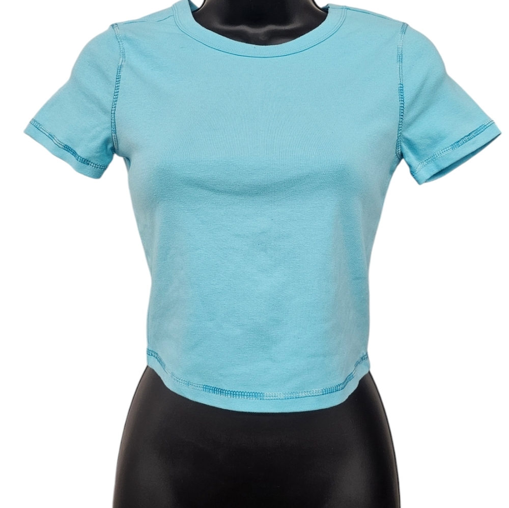 Wild Fable Aqua Blue Crop Top